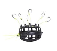 6 Hooks Square Shape Fishing Jaula Grupos de Línea de Cebo de Alimentador Resortes de Plaza con Forma Cuadrada Fácil de Usar