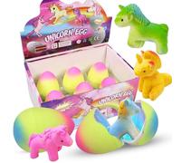 6 huevos sorpresa de unicornios, unicornios que eclosionan, huevos mágicos de unicornio, huevos sorpresa de unicornio, regalos para niñas, juguete de unicornio de huevo, juguete de crecimiento para