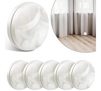 6 Imanes de Pesos Magnéticos de Cortinas Colgantes Inferiores Impermeables de Cortina de Ducha para Cortina de Ventana de Ducha Mantel Forro de Cortina para Evitar Que se Sople (Blanco)