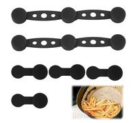 6 imanes para papel de horno Airfryer - Imanes de silicona resistentes a altas temperaturas para freidora de aire caliente, fijación de papel de horno para evitar deslizamientos, accesorios para