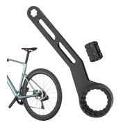 6-in-1 Bike Bottom Bracket Wrench - Herramienta de eliminación de aluminio | Lightweight 6061 CNC aluminum 6-in-1 bottom bracket wrench for road, MessuB & e-bikes. Incluye plum blossom crank cover tool.
