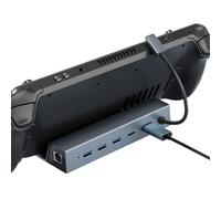 6-in-1 Console Dock, TV Screen Mirroring Station, Multi-Port Hub with Sturdy Build, Game Docking Station, High-Speed Base with Modern Style, Travel Accessory for Teens & Adults