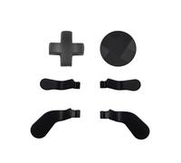 6 in 1 Elite Controller Metal Paddles and D-Pad Replacement for Xbox One Elite Series 2,Elite Series 2 Core Controller Parts for Xbox One Elite Series 1 Controller Includes 4 Paddles,2 Dpads(Black)
