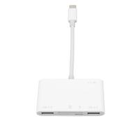 6 in 1 Memory Card Reader, USB C Smart Card Adapter, High Speed USB 3.0 Hub with Multiple Ports for Photography, Plug and Play Storage Card Reader for Phones Laptop Computers