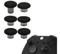 6 in 1 Metal Thumbsticks Replacement for Xbox Elite Series 2 Controller,Swap Magnetic Joysticks for Xbox One Elite Series 2 Core Controller Replacement Parts for Xbox Elite Controller(Black)