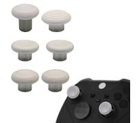 6 in 1 Metal Thumbsticks Replacement for Xbox Elite Series 2 Controller,Swap Magnetic Joysticks for Xbox One Elite Series 2 Core Controller Replacement Parts for Xbox Elite Controller(White)