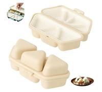 6 In 1 Onigiri Mold-6 In 1 Onigiri Mold Triangle Sushi Mold Quick to Make and Easy to Store Carry and Clean Can Be Used as a Rice Container for Seaweed Rices Balls Sushi Musubi (Blue)