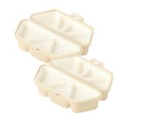 6 In 1 Onigiris Mold, 6 In One Onigiris Mold, Triangle Rice Ball Molds, Quick to Make and Easy To Store Carry and Clean, for Picnic & Daily Storing Sushi (Beige,2pcs)
