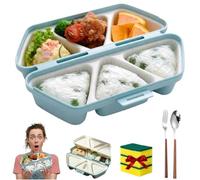 6 in 1 Rice Ball Mold, Triangle Rice Ball Molds, Foldable Multifunctional Triangle Rice Ball Mold, for Making and Storing Sushi, Quick to Make, Easy to Store Carry and Clean (1, Beige)