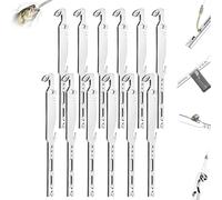 6-in-1 Stainless Steel Fishing Multi Tool Hook Remover and Knot Tyer (12pcs)