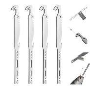 6-in-1 Stainless Steel Fishing Multi Tool Hook Remover and Knot Tyer，4pcs