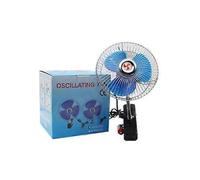 6 Inch 12V Cars Vehicle Dashboard Fan Oscillating Clip on Vans Cooling Caravan