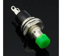 6 interruptores de botón momentáneo de 0.276 in, presiona el interruptor de reinicio momentáneo de encendido y apagado, microinterruptor normalmente abierto NO (color: rojo)(Green)