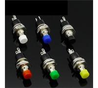 6 interruptores de botón momentáneos de 7 mm. Pulsa el interruptor de reinicio, interruptor de botón momentáneo de encendido y apagado, normalmente abierto, no (azul)