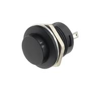 6 interruptores pulsadores R13-507 momentáneos SPST NO, con tapa redonda, rojo, negro, amarillo, verde y azul, CA 6 A/125 V, 3 A/250 V, 6 colores(DVPCOPM-SL)