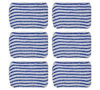 6 Juego de toallitas de microfibra compatibles con Rowenta Aspiradoras Escobillas Vapor Steam Power y Limpiador VAPOR con alambre Steam Power All Floors, ZR006501, Azul