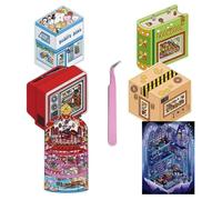 6 juegos de pegatinas 3D escenas con pinzas, dibujos animados DIY 3D pegatinas para casa para construir tu propia mini habitación, colección de teatro, pegatinas terapéuticas para adultos, aliviar el