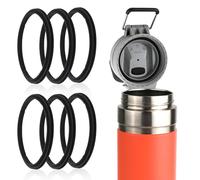 6 juntas de tapa de botella de agua, anillo de sellado de silicona para botella de agua, junta de repuesto para botella de agua de 24 onzas, 36 onzas, repuesto compatible con Stanley Quick Flip Go