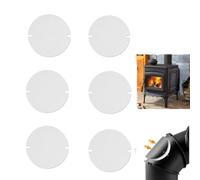 6 juntas para tubo de estufa, junta de limpieza para tubos de estufa, resistente al calor, para tubos de chimenea, para tubos de 120 - 150 mm de diámetro