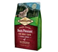 6 kg Carnilove Adult Hairball Control Pato y Faisán pienso para gatos