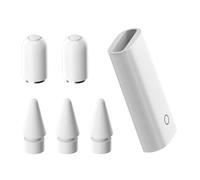 6 Kit Accesorios de Repuesto para iPencil, Puntas para Apple Pencil de 1st Generación, 2 Tapa Magnética, 3 Puntas de Reemplazo y 1 Adaptador de Carga, Recambios Accesorios Compatible con Apple iPencil