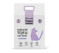 6 L Happy Meow Natural Tofu Aglomerante Lavanda para gatos
