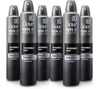 6 latas de Dove Men+Care Invisible Dry 150 ml Antitranspirante en spray