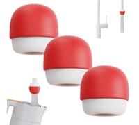 6-Layer Deep Purification Faucet Filter, Compact Adaptive Fit Small, Portable Design with Adaptive Port Filter, for Renters, Homeowners or Anyone Who Hates Complex Home Improvements(RED-3PCS)