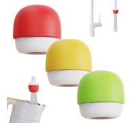 6-Layer Deep Purification Faucet Filter, Compact Adaptive Fit Small, Portable Design with Adaptive Port Filter, for Renters, Homeowners or Anyone Who Hates Complex Home Improvements(RED+YELLOW+GREEN)