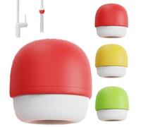 6-Layer Deep Purification Faucet Filter, Compact Adaptive Fit Small, Portable Design with Adaptive Port Filter, for Renters, Homeowners or Anyone Who Hates Complex Home Improvements(Red-1PC)