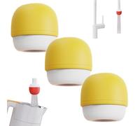 6-Layer Deep Purification Faucet Filter, Compact Adaptive Fit Small, Portable Design with Adaptive Port Filter, for Renters, Homeowners or Anyone Who Hates Complex Home Improvements(YELLOW-3PCS)