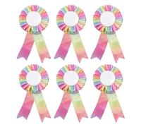 6 lazos de torneo, para caballo, juego de arcos de torneo, rosetas de caballos para ganadores, adecuado para eventos ecuestres, actividades deportivas, espectáculos de talentos en el aula