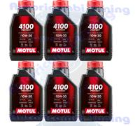 6 Litros Aceite De Motor Motul 4100 Protect SAE 10W30 Semisintético API CG 4 SL
