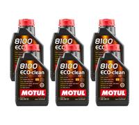 6 Litros Aceite Motor MOTUL 8100 Eco-Clean 0W30 C2 BMW Fiat 100% Sintético Api