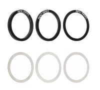 6 lotes Instale fácilmente arandelas de bielas Espaciadores de auriculares para bicicletas Ajuste espaciador para mejorar las experiencias de ciclismo Instale fácilmente espaciador de bicicleta