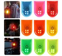 6 luces LED reflectantes de seguridad, 3 modos, luz intermitente LED con clip, 4 luces LED intermitentes reflectantes para luces LED intermitentes para mochila escolar, luz de seguridad para niños (6)