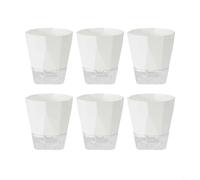 6 macetas de riego automático para jardín interior, macetas de doble capa con depósito desmontable, drenaje eficiente, plástico reciclable, diseño moderno para el hogar (grande)