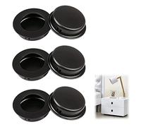 6 manijas circulares empotradas para puerta corredera, manijas ocultas, perilla empotrada para cajones, armarios, muebles personalizados