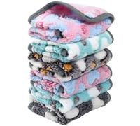 6 mantas para cobayas, forro polar reutilizable para animales pequeños, plantillas absorbentes para cobayas, almohadillas lavables para orina de mascotas, alfombrilla suave para dormir para hámsters