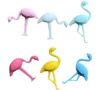 6 marcadores reutilizables para copas de vino, champán, cócteles, diseño de flamencos，Para Varias Tazas, Fiesta en Casa,