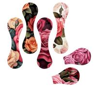 6 marcapáginas de rosas vintage para mujeres y hombres, marcapáginas magnéticos, con clip de página, para amantes de los libros, estudiantes, profesores, lectura, 3.9 x 1.2 pulgadas