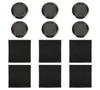 6 Marcos De Gafas, 6 Piezas De Tela Para Gafas, Pegatina De Pared Para Marco De Gafas, Soporte De Hebilla De Anillo Redondo, Estante De Almacenamiento De Gafas, Accesorios Para Gafas