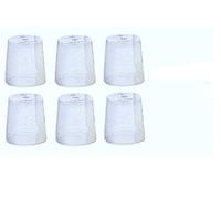 (6) Medela Tapas de Viaje Transparente/Tap n de Botella/Tapa de Tetina/Cuello Cap Genuino para Uso con Collar Ring Medela Botellas