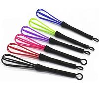 6 mini batidores para mezclar el color del cabello, mezclador manual de plástico, agitador de crema de tinte para el cabello, batidor de plástico, batidor de tinte de peluquería, batir, batir y agitar