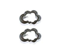 6 mini cortadores de galletas de acero inoxidable - Nubes