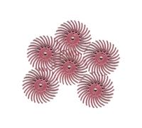 6 mini discos de cerdas radiales de 20 mm, ruedas de pulido de 3/4 de pulgada, cepillos abrasivos for joyería, herramientas rotativas(PINK)