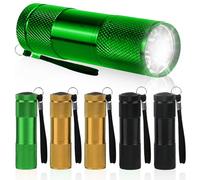 6 mini linternas: linterna LED para niños para regalos de cumpleaños infantiles, resistente al agua, linterna de aluminio pequeña para exteriores, camping, senderismo, caza, mochilero, pesca, asado