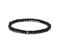 6 mm Natural Stone Beads Bracelet Charms Simple Small Beaded Braslet For Men Women Yoga Jewelry-Gold-color