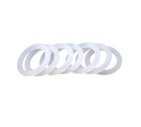 6 mm X 43 mm X 55 mm, Juntas tóricas de caucho VMQ blancas, 20 piezas
