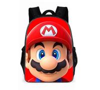 (6) Mochila de disfraz de Anime Super Mario Luigi Peach Bowser Koopa Yoshi para cosplay, bolso escolar